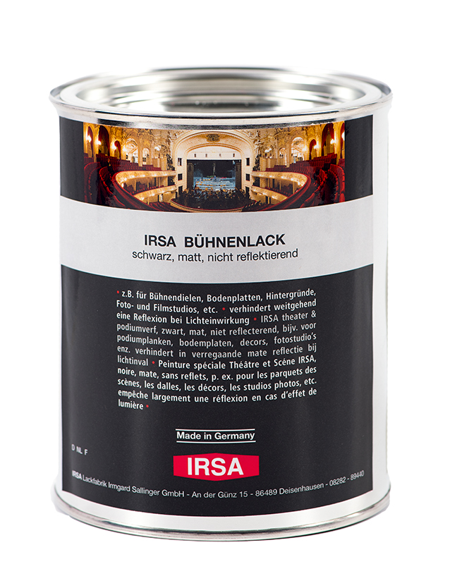 irsa_buehenlack-buechse IRSA Bühnenlack, schwarz, sehr matt