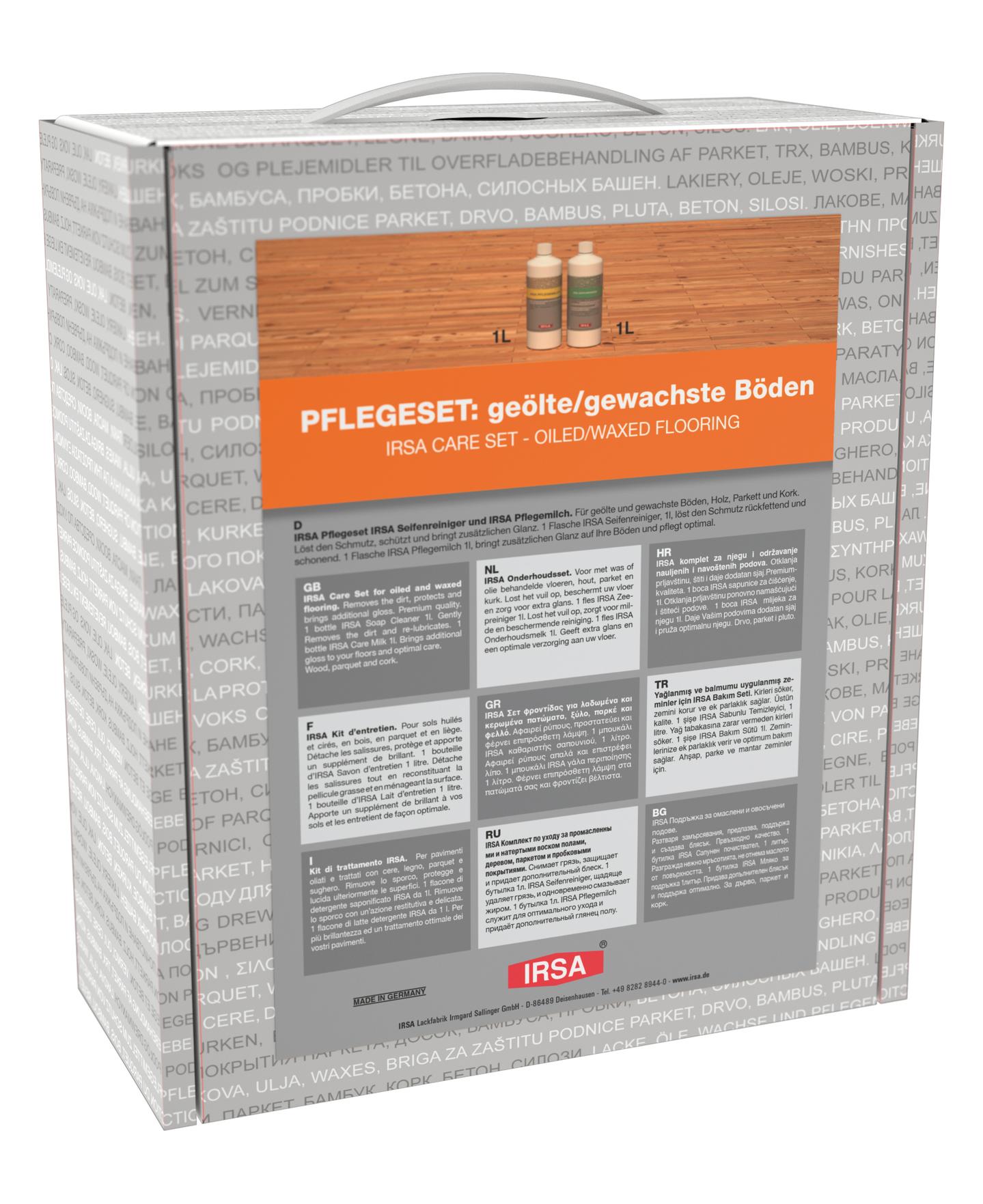 IRSA Pflegeset Nr. 2 - geölte/gewachste Böden