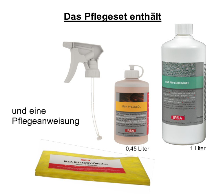 IRSA Pflegeset Nr. 7 - Geöltes Parkett